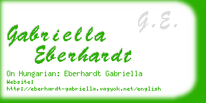 gabriella eberhardt business card